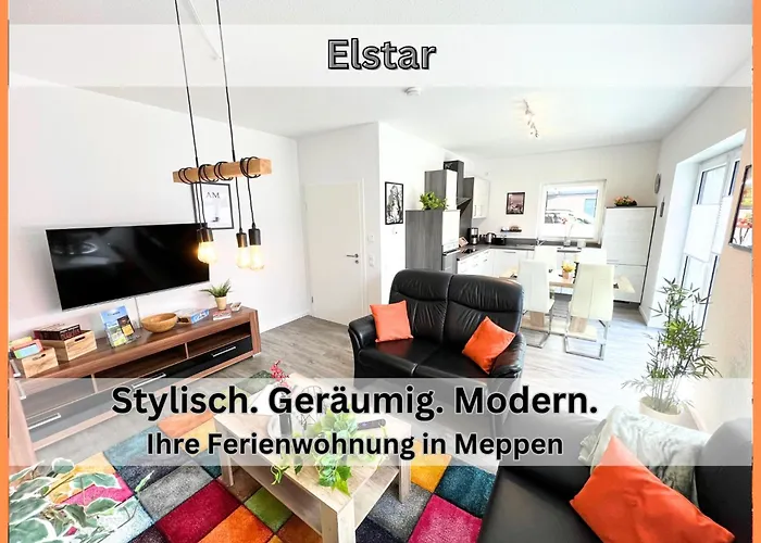 Elstar Ebenerdig Carport Terrasse Neubau Netflix Free Wifi 2 Schlafzimmer Küche Meppen